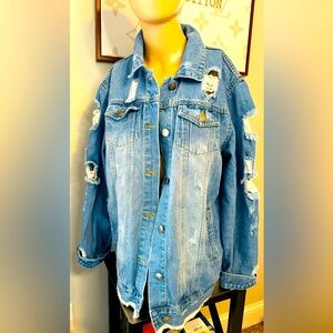 Distressed Denim Jacket